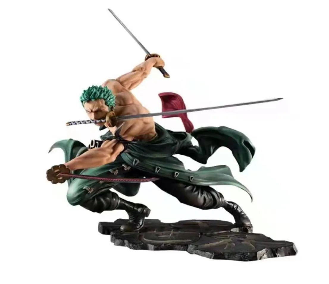 Nieuw één stuk anime figuur gk roronoa zoro drieblade samaximale manga anime standbeeld pvc actie cijfer verzameling model speelgoed4080335