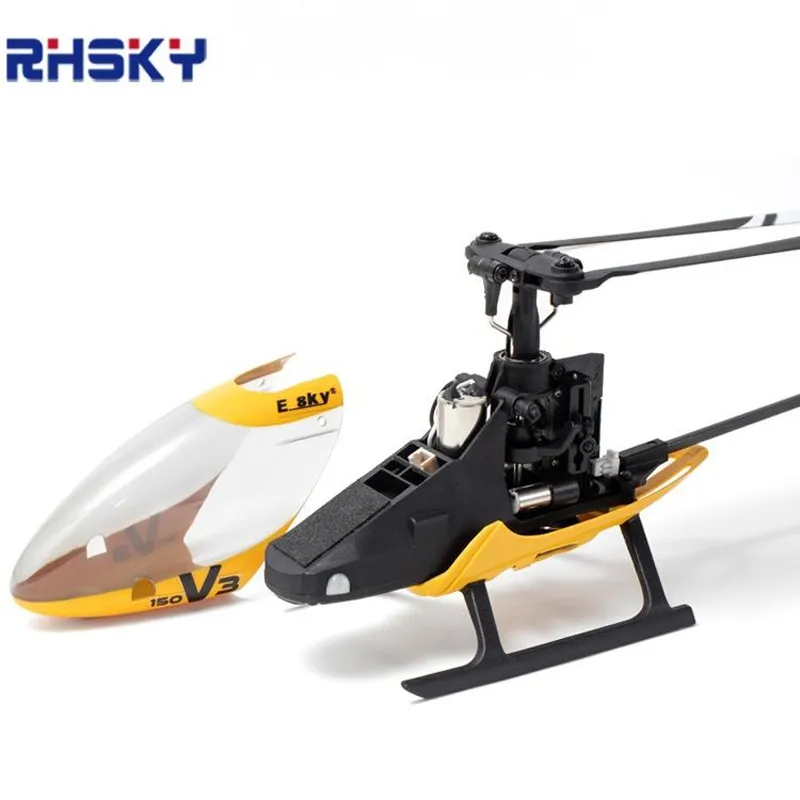Esky 150v3 원격 제어 헬리콥터 모델 어린이 장난감 회전 방지 미니 6 축 자이로 스 단일 애들 운동