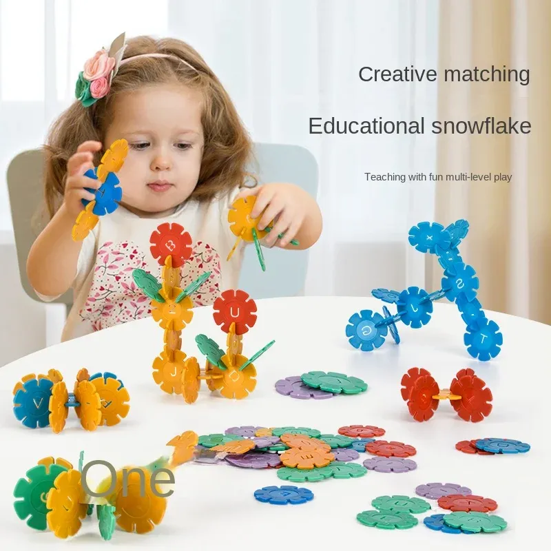 Blocs De Construction Fleur De Prune - 600 Pièces, Blocs Imbriqués Rotatifs, Jeu éducatif STEM Pour Enfants 3-6 Ans
