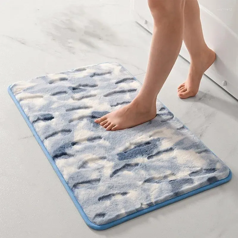 Bath Mats Inyahome Luxury Fluffy Bathroom Area Rugs Fur Carpet For Kids Living Room Home Decor Floor Tapete Banheiro