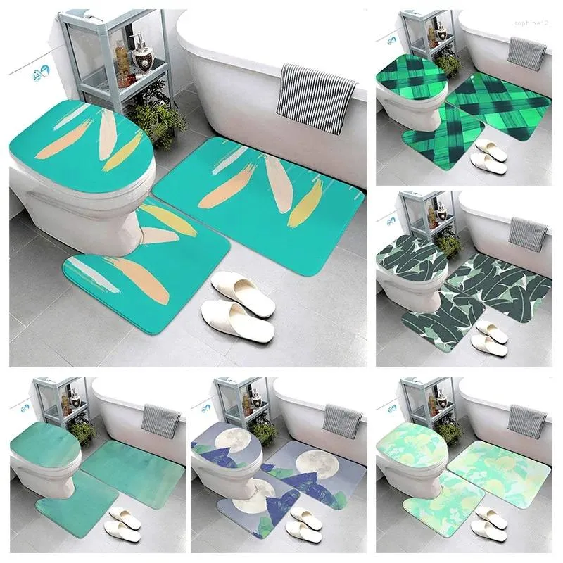 Badmattor antislip mat badrum djur små mattor dusch dekorativ absorberande fot ingång dörr badkar toalett söt