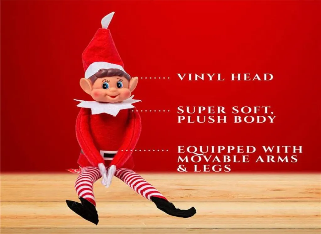 レッドクリスマスエルフ人形ホームクリスマスの装飾用メリークリスマスデコレーションナビダッドパーティーのサプライズハッピーニューイヤー74280336480070