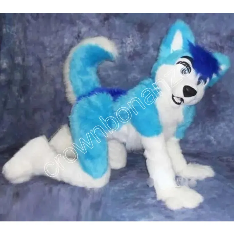 Adult Long Hair Husky Dog Fox Mascot Costume Anime... From Crownbonanza ...