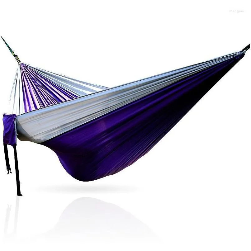 Móveis de acampamento Hak Hammock Tralight Swinging Network Rede de Cam Drop Doup Sports Outdoors Campo de camping e OT5As