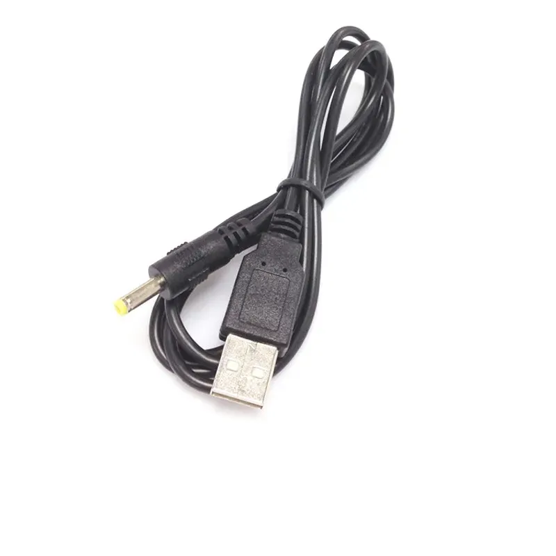 Kablar 10 datorer Högkvalitativ USB -laddningskabel till DC 4,0 mm * 1,7 Plug DC4.0 Laddningskabel för PSP -routerkabel