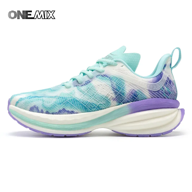 ONEMIX Unisex Shock-absorbent Running Shoes Lace-Up Breathable