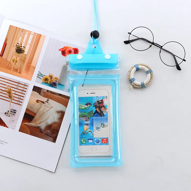 Samsung Inflatable Universal 7.2'' Waterproof Floating Phone Pouch Clear Inflatable Dry ...