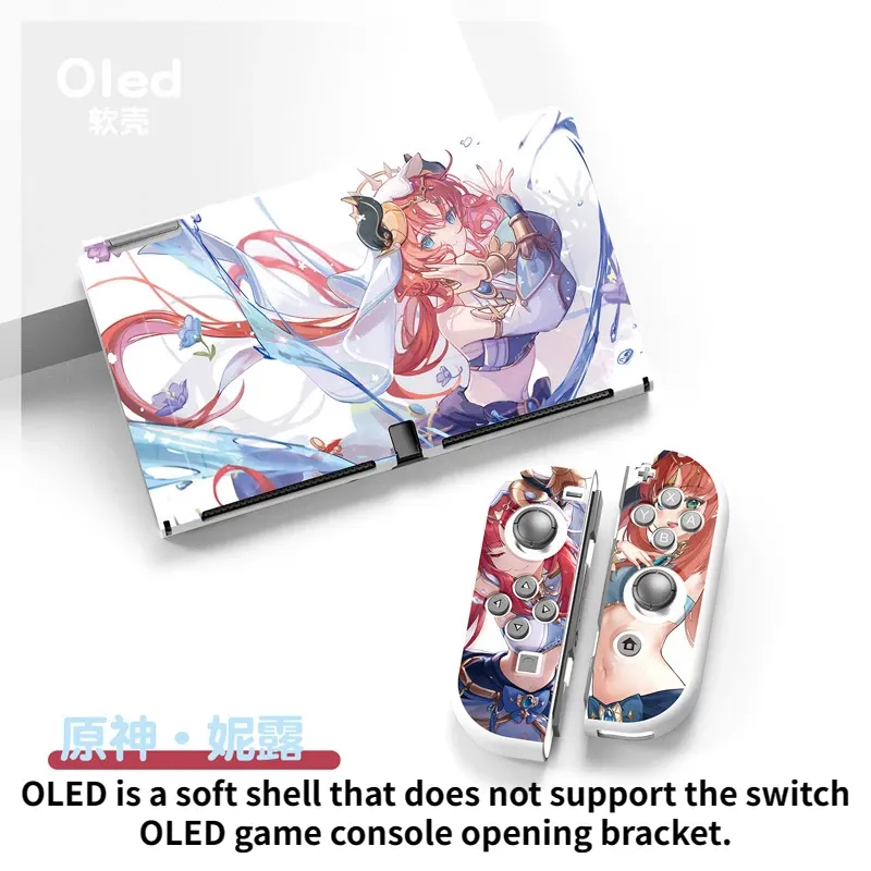 ケースファンダスイッチoled carcasaアクセサリージェンシンインパクトプロテクタージョイスティックスイッチジョイコングリップハウジングシェルTPUソフトカバー