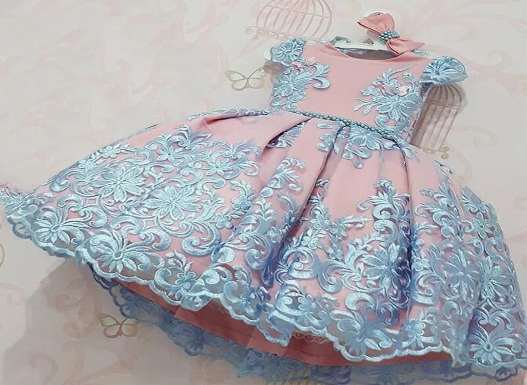 Sukienki z dziewcząt weselnych dla dzieci Baby Flower Birthday sukienka moda sukienka dla dziewcząt księżniczka impreza wieczorna suknia 4 9T4790247