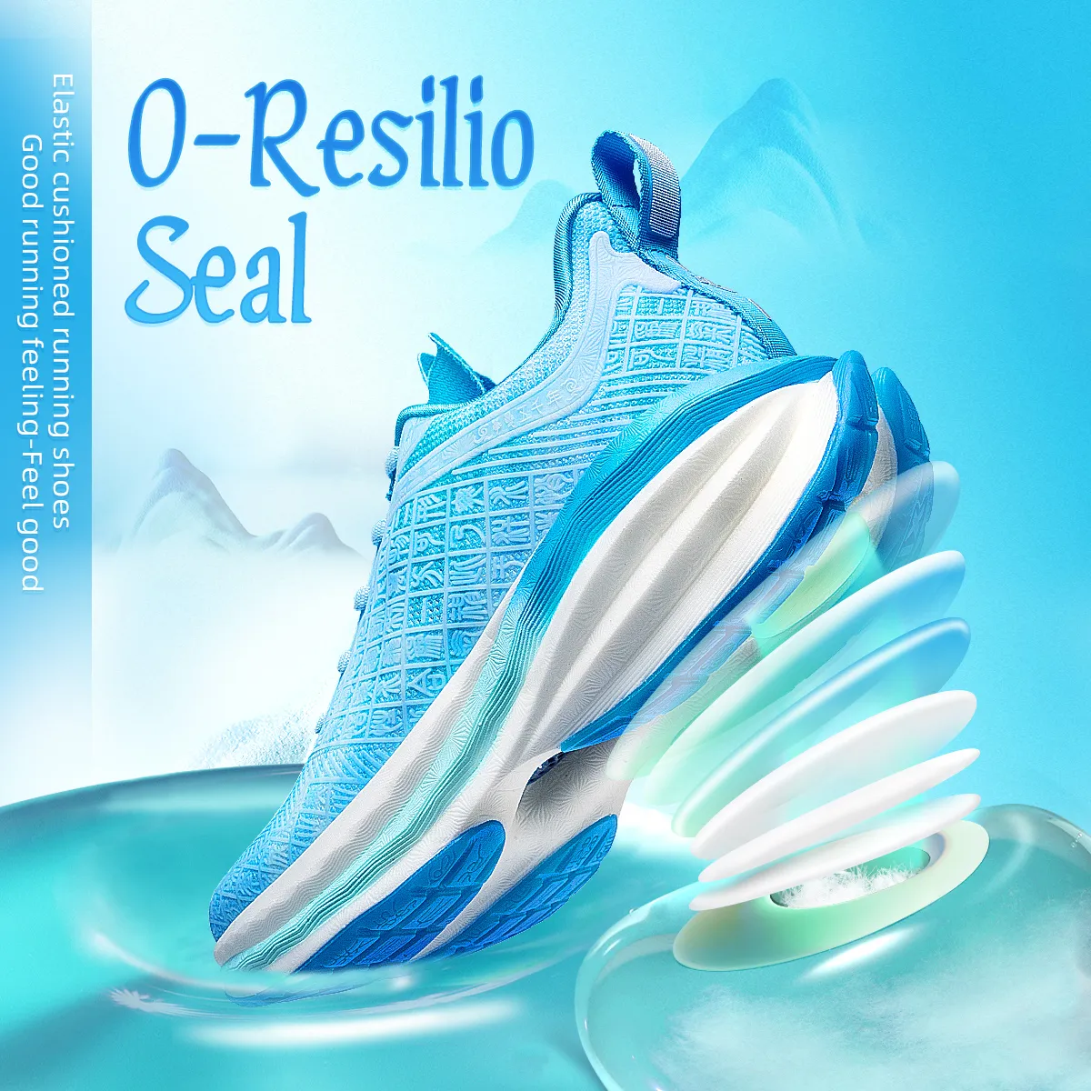 ONEMIX Unisex Shock-absorbent Running Shoes Lace-Up Breathable