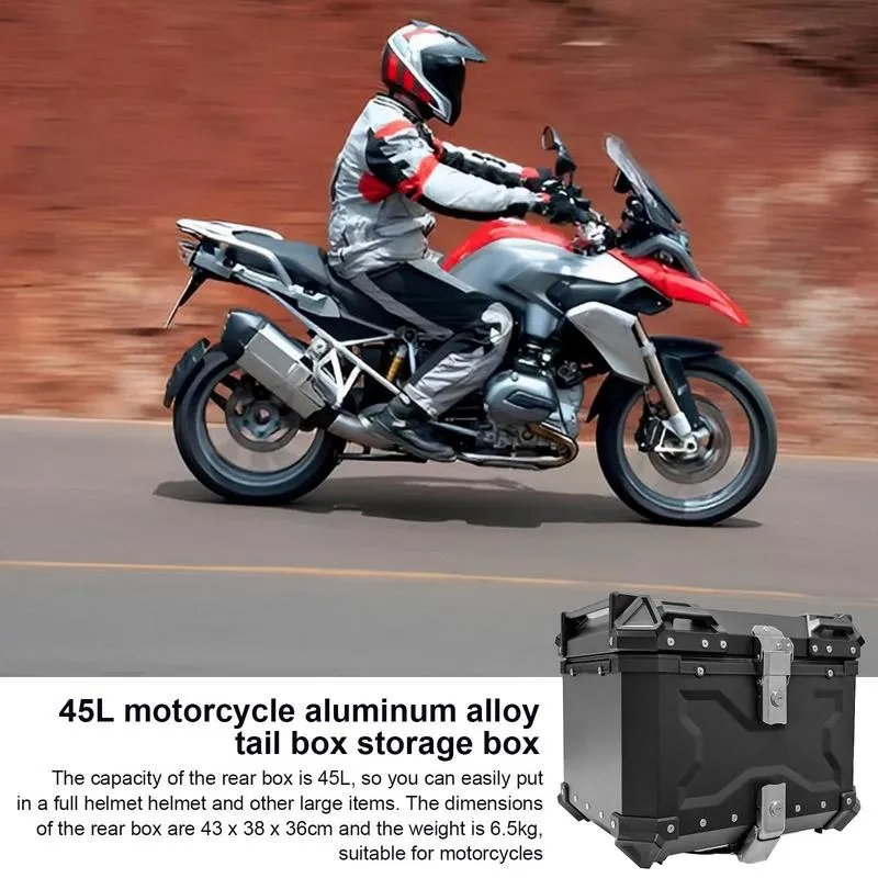 Mua Motorcycle Top Case, 45L Motorcycle Box Aluminum Motorcycle Top