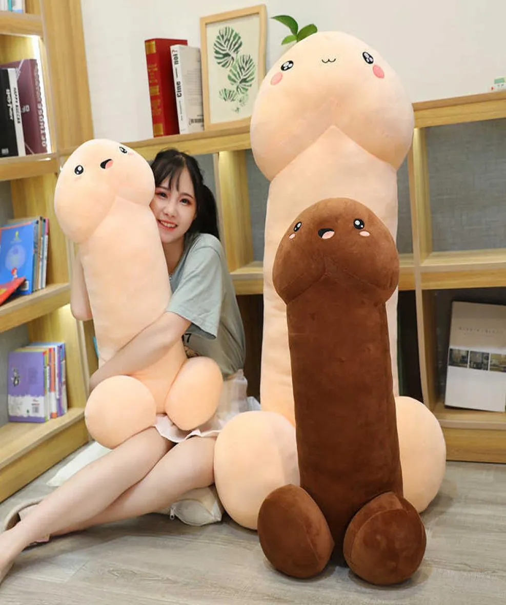 Zabawne kawaii długie penis Plush Toys poduszka seksowna miękkie zabawki nadziewane zabawne poduszka symulacja domowa poduszka dla dziewczyny Q07273754383