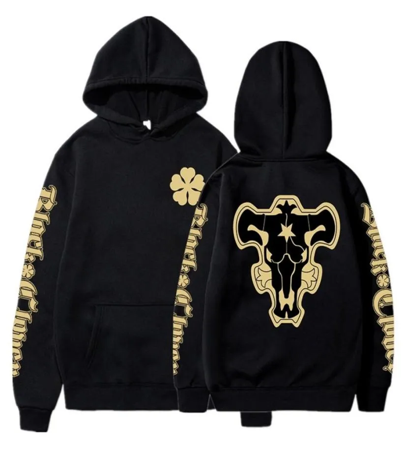 Anime Black Clover Black Bulls Squad Emblem Hoodies Yami Asta Magic Knights Sweatshirts Tops Pullovers Sudadera Felpa Moletom 22088190094