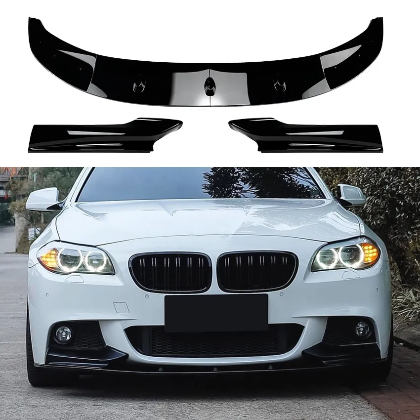 RGM Protector Del Parachoques Trasero ABS Compatible Con BMW Serie 5 F10 Berlina 2010-2016 Aspecto 'ALU Cepillado
