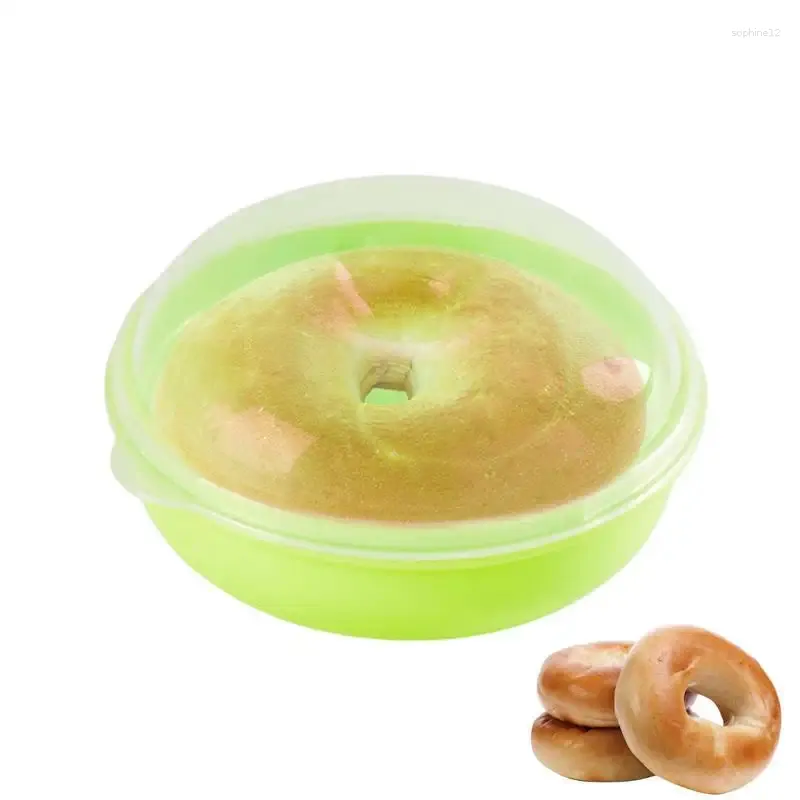 Storage Bottles Round Bread Organizer Container Portable And Organization Accessories With Airtight Lid Food Containers