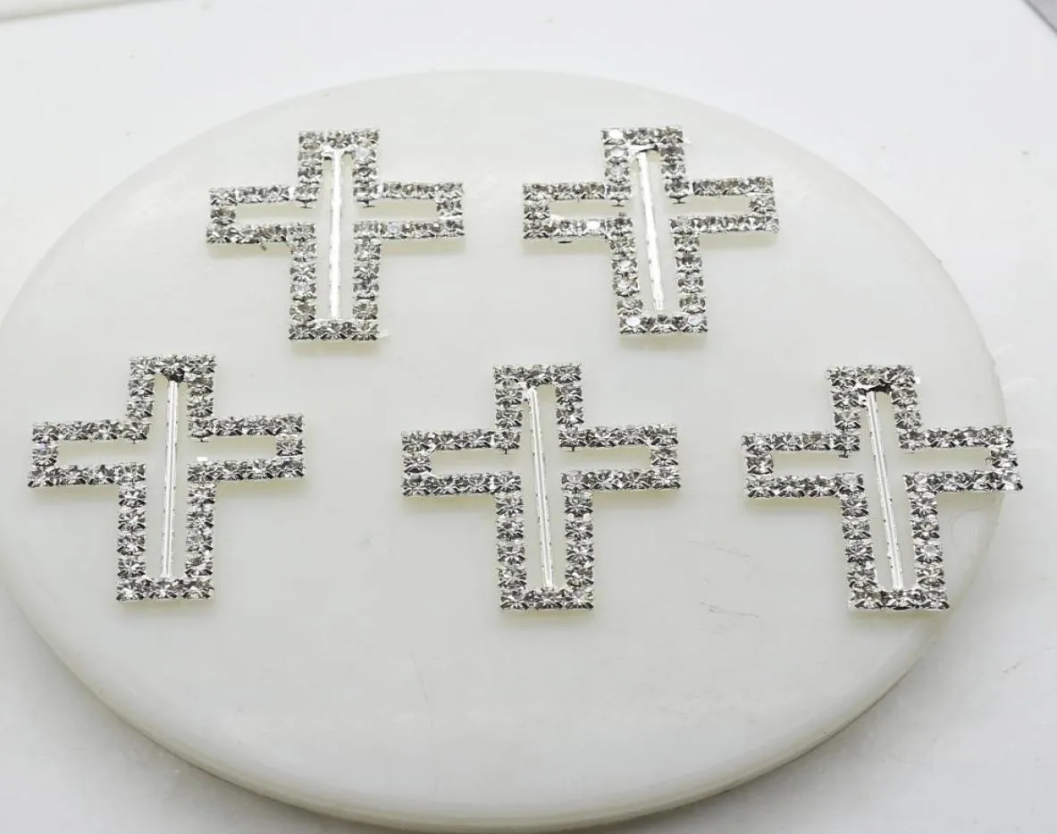 Cross en forme de boucle en ramines Carte d'invitation Curseur de ruban de mariage Accessoires de cheveux bricolage 5062424