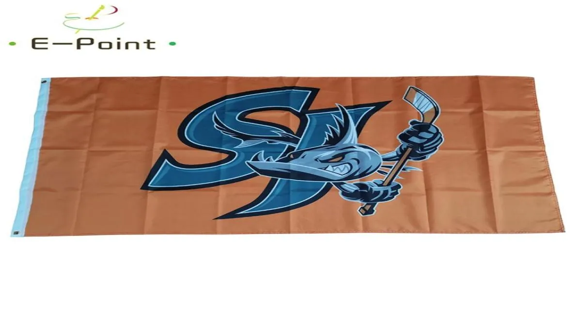 AHL San Jose Barracuda Flag 35ft 90cm150cm Polyester Flag Decoration Decoration Flying Home Garden Flag festives Cadeaux 9018118