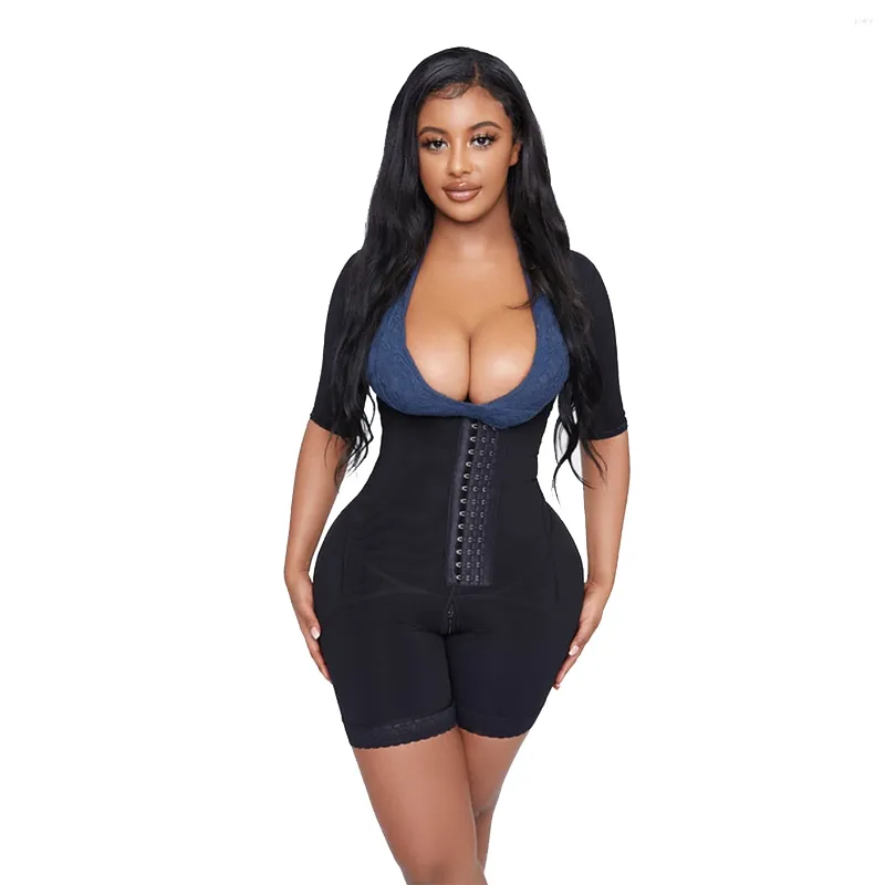 Women's Shapers Curvaceous Shapewear Open Breasted Bodysuit Chest Filling Shaping Postpartum Button-up