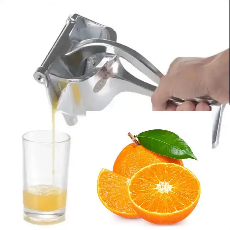 Juicers Manual Juice Squeezer Aluminium Alloy Handtryck Juicer Pomegranat Orange Lemon Sugar Cane Juice Kök Tillbehör Verktyg