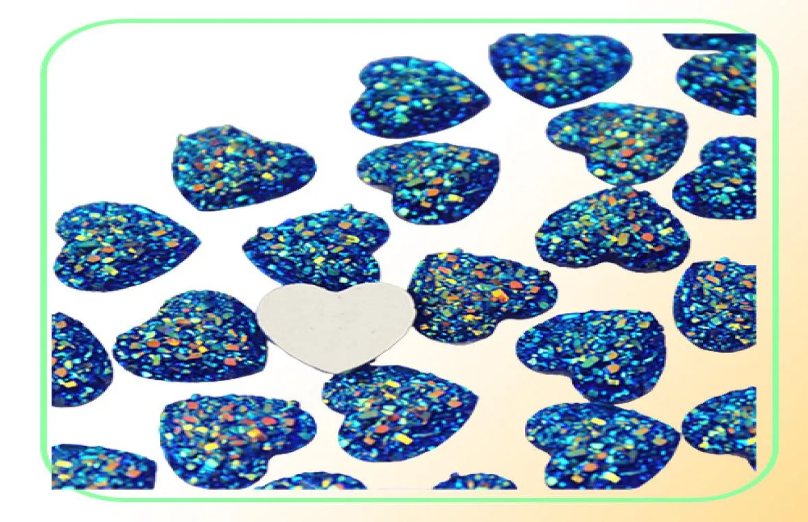 200pcs 12mm glitter ab color core coração resina shinestone cabochon chonz stone de cristal aplique não fix para decoração de bricolage zz505473526