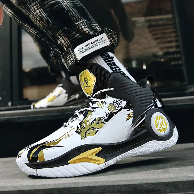 Waterproof Non Slip Leather Youth Wide Basketball Shoes For Men Women And Kids Ideal For Outdoor Training And Basketball From Ashoesfactory 27.73 DHgate.Com