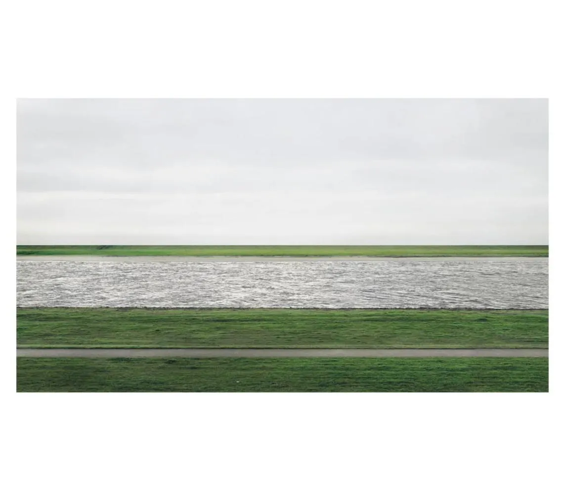 Andreas Gursky Rhein II POGROGRAGIE PALES PALE POSTER DRUCK HEALTE KONSTRAMME oder UNFRAMME POPAPER MATERIAL2951660