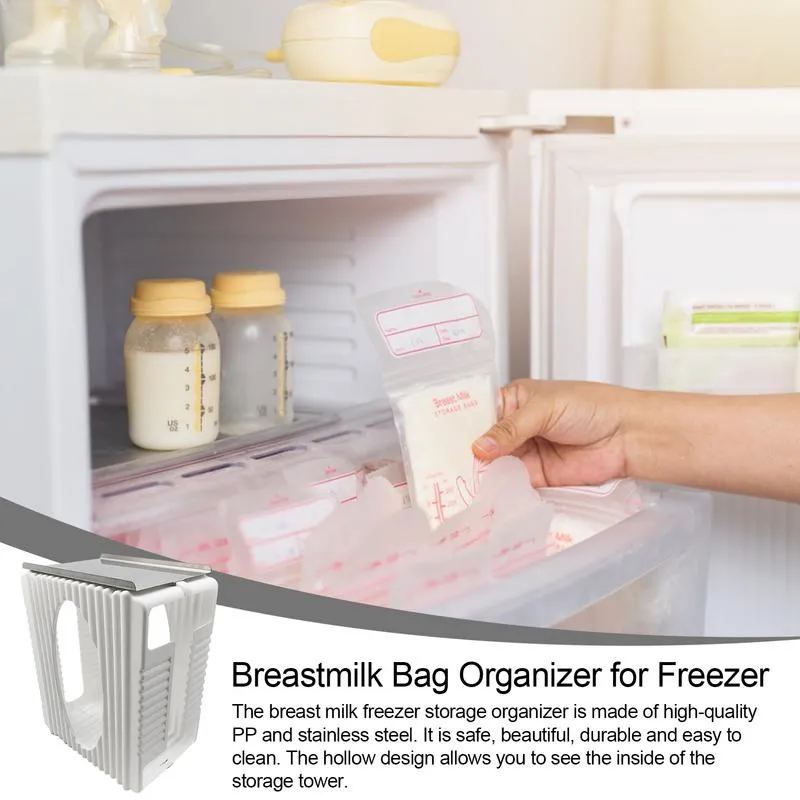 Fridge Organizer For Breast Milk: Space Saving Freezer Box For