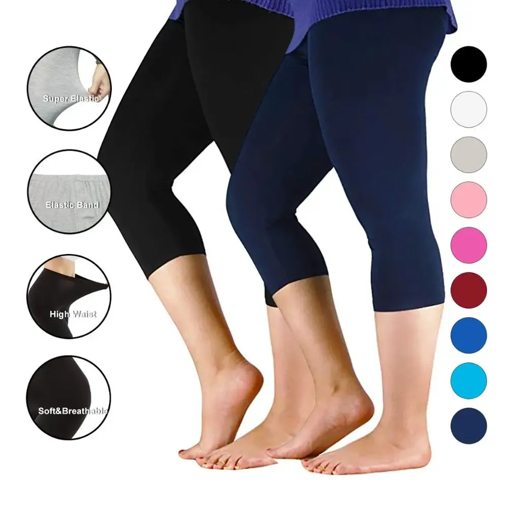 Женские брюки Тренировка стройные леггинсы плюс размер леггинсы с высоким растяжением обычное бамбуковое волокно базовое 240412