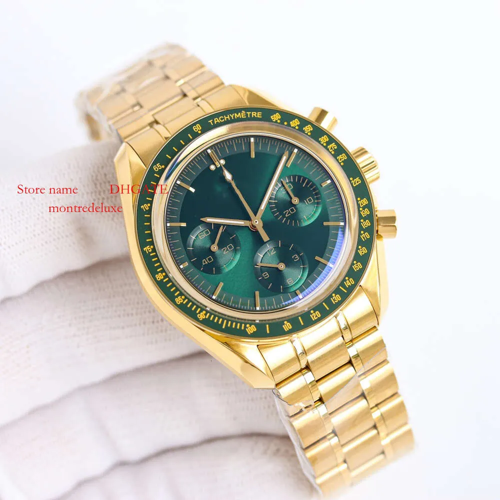 Moon Saturn Pluto 316L 3861 Chronograph Luxury Watch Designers SuperClone Men's Business Business Men's Business Watches 42mm 310.63.42.50.02。 679