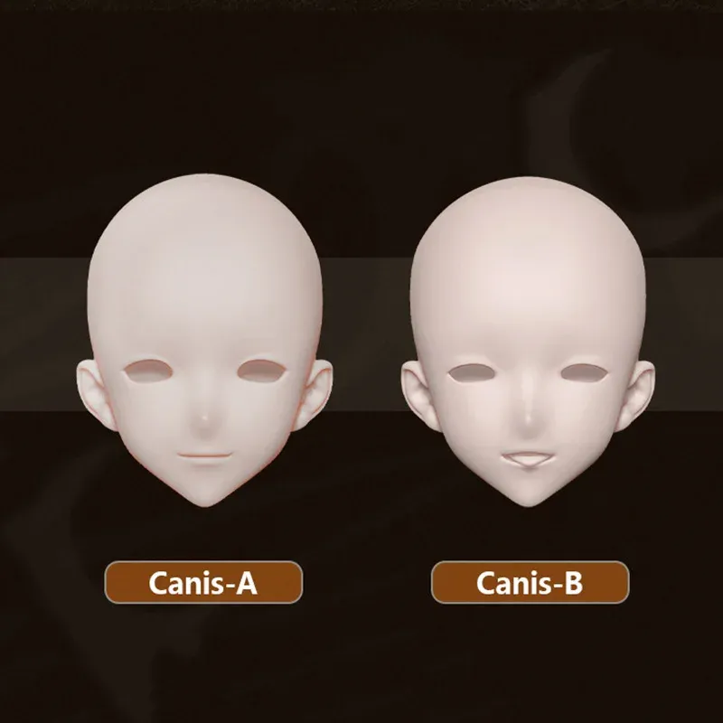 Imitodoll heads for dolls Canis - No Makeup, Fits 65-68cm Imitodoll heads for dolls Canis - No Makeup, Fits 65-68cm