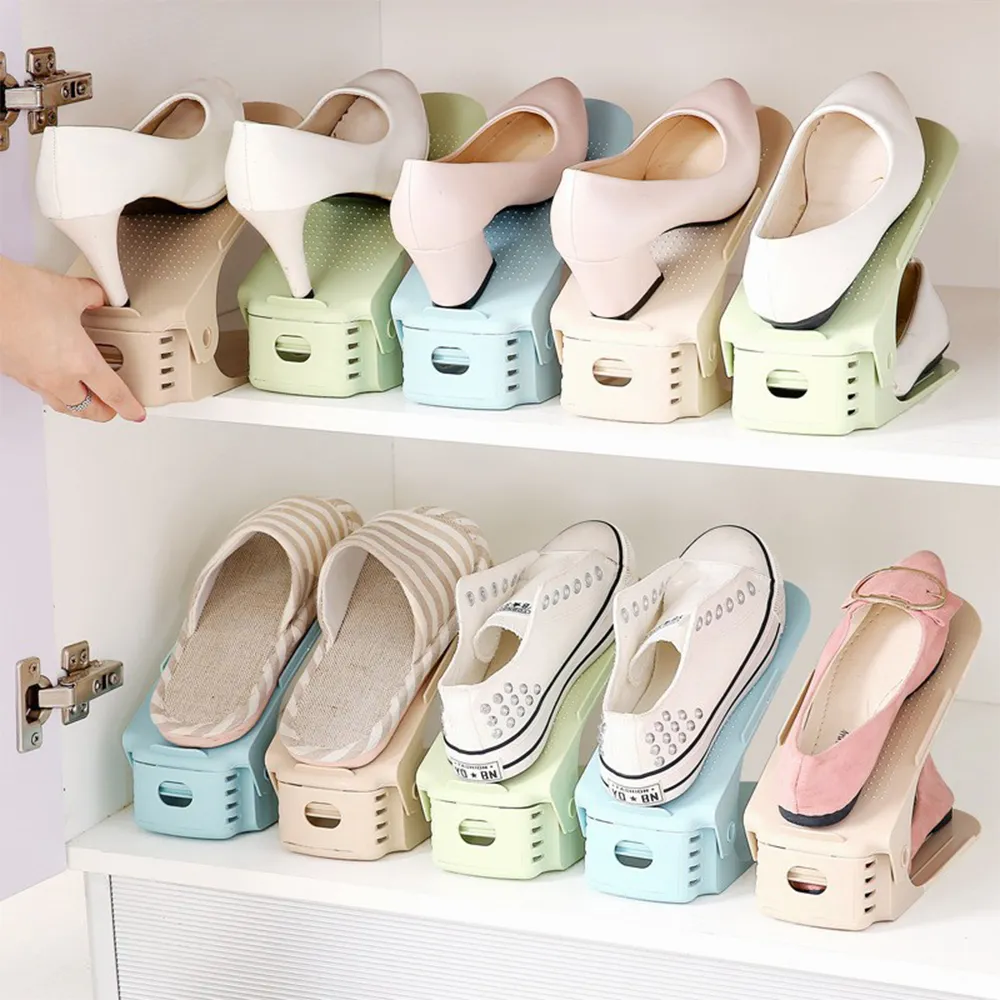 Adjustable Shoe Slots Organizer Double Your Shoe Storage Tidy Closet From Homepro178 41.09 DHgate.Com