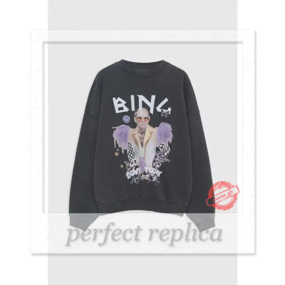 Designer Bing Sweatshirt New Women Fashion Trend Sweatshirt Classic Hot Letter Imprimer Lavander Purple Loose Coton Coton Sweat à sweat à sweat à sweat 309 Tops 309