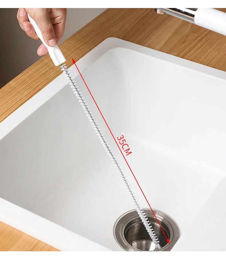 Pipeline Dredging Brush Plastic Hook Sink Drain Cleaning Tool for ...