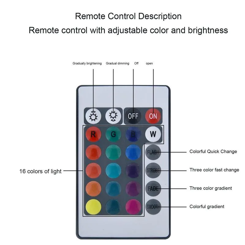 3DナイトLEDライトベースリモート調整可能16色アクリルランプベースディスプレイスタンドホルダーUSBルームレストランテーブルランプ