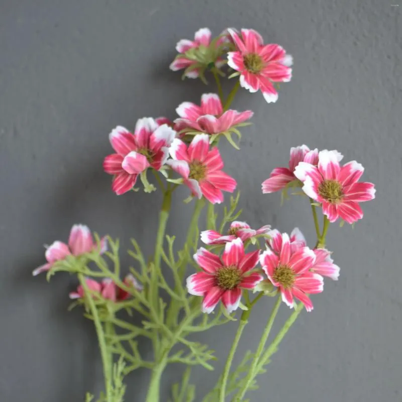 Fleurs décoratives Real Touch Touch Dusty Rose Small Daisy Wildflowers Fill Fille DIY Home Decor Table Centres