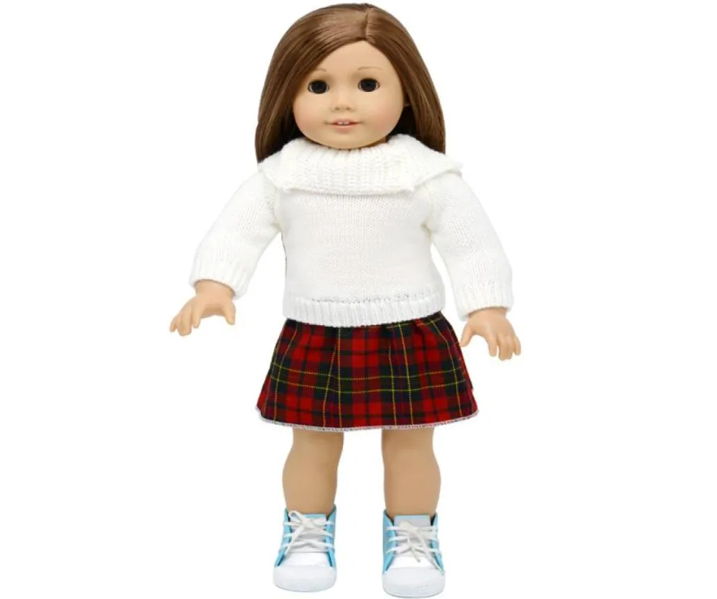 18quot Dolls Associory Sweater One One Press for Child Party Gift Toys18 Inch American Girl Doll Clothers7535784