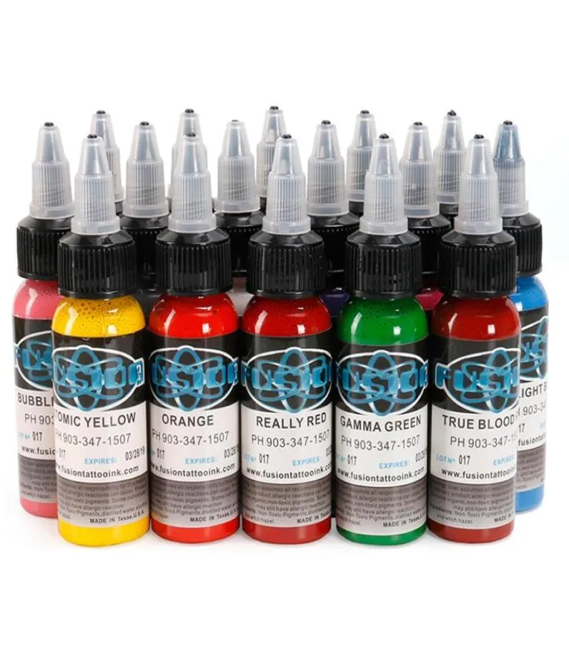 Encre à encre de tatouage 60 Kit de pigment couleurs complète 1 oz 30 ml Supply tatouage pour le kit de tatouage3005974