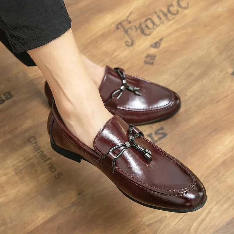 Casual Shoes High Quality Loafers Men Tassel Formal Leather Men's Comfortable Breathable Brand Driving