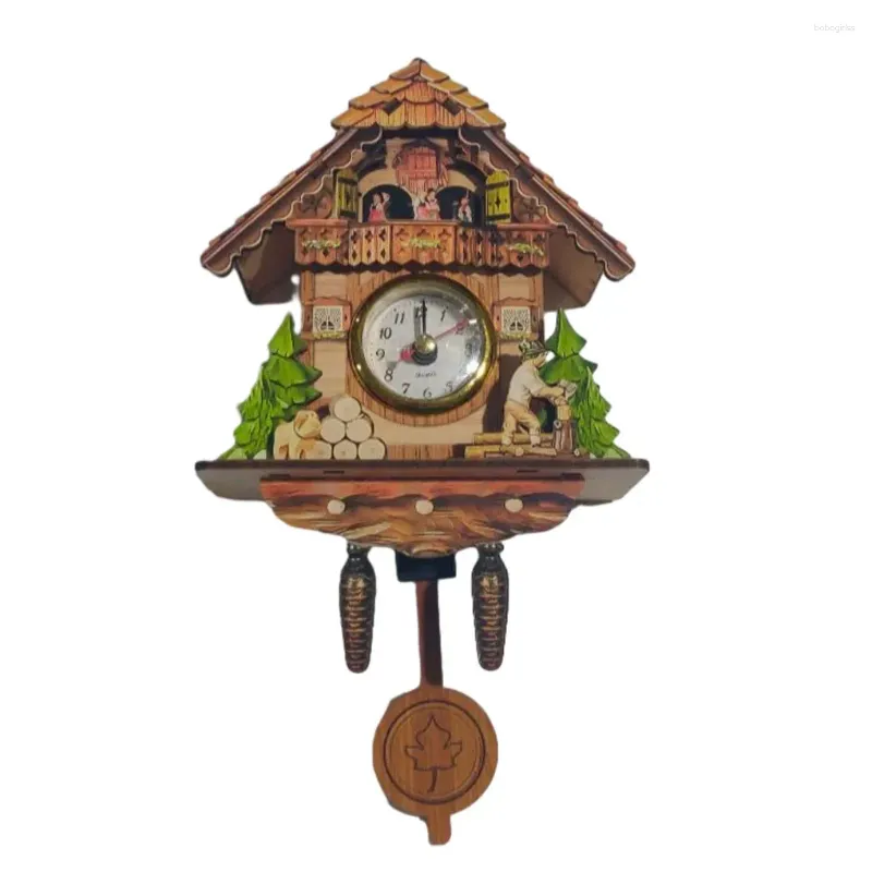 Wall Clocks Clock Bird Antique Hanging Pendent Wall-mounted Automatic Decoration Home Decor For Living Room Bedroom Accessory