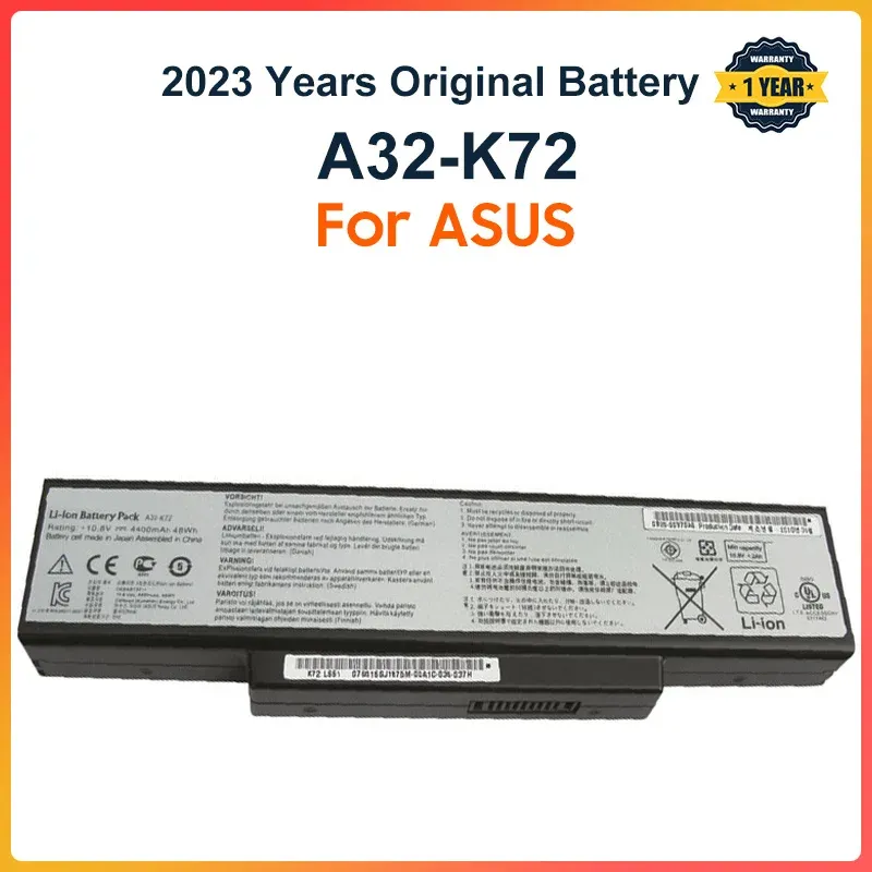 Batterien A32K72 Laptop -Batterie für ASUS K72Y K73 K73B K73BR K73BY K73E K73J K73JK K73S K73SD K73SJ K73SM K73SV K73T