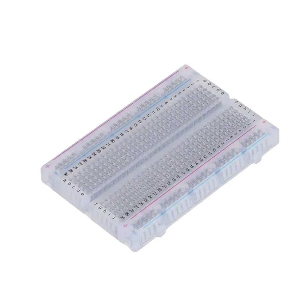 Transparent / White Mini Bread Board / Breadboard 8.5cm x 5,5 cm 400 hål 830 hål DIY Universal PCB