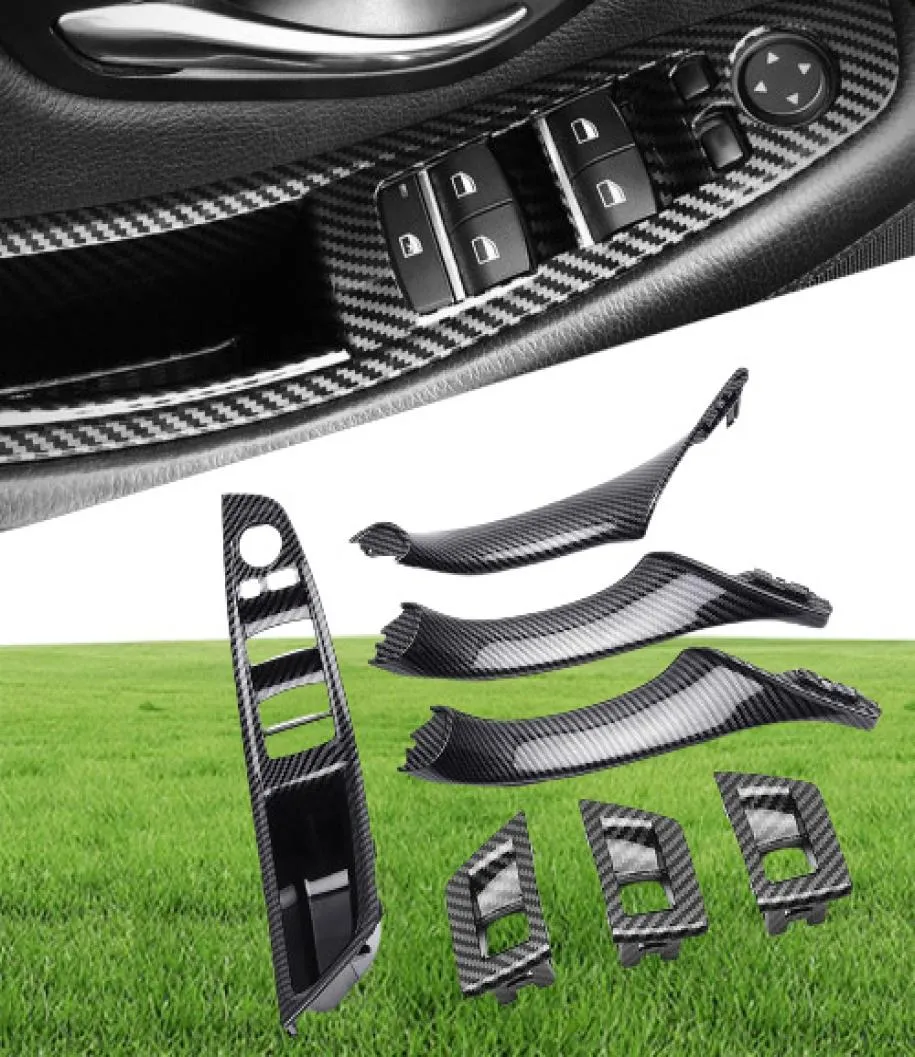 7pcs araba iç iç kapı kolu panel BMW 5 Serisi F10 F18 520 525 Gri Bej Sol Sol El Sürücüsü LHD4386576