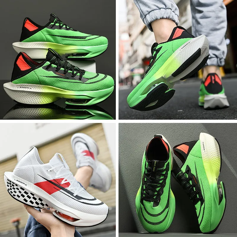 Marathon Air Cushion Running Shoes Ultra Light Practical Basketball Games Man Designer Sneakers Thick Soles Trendy Brand Shoes Outdoor Training Tennis