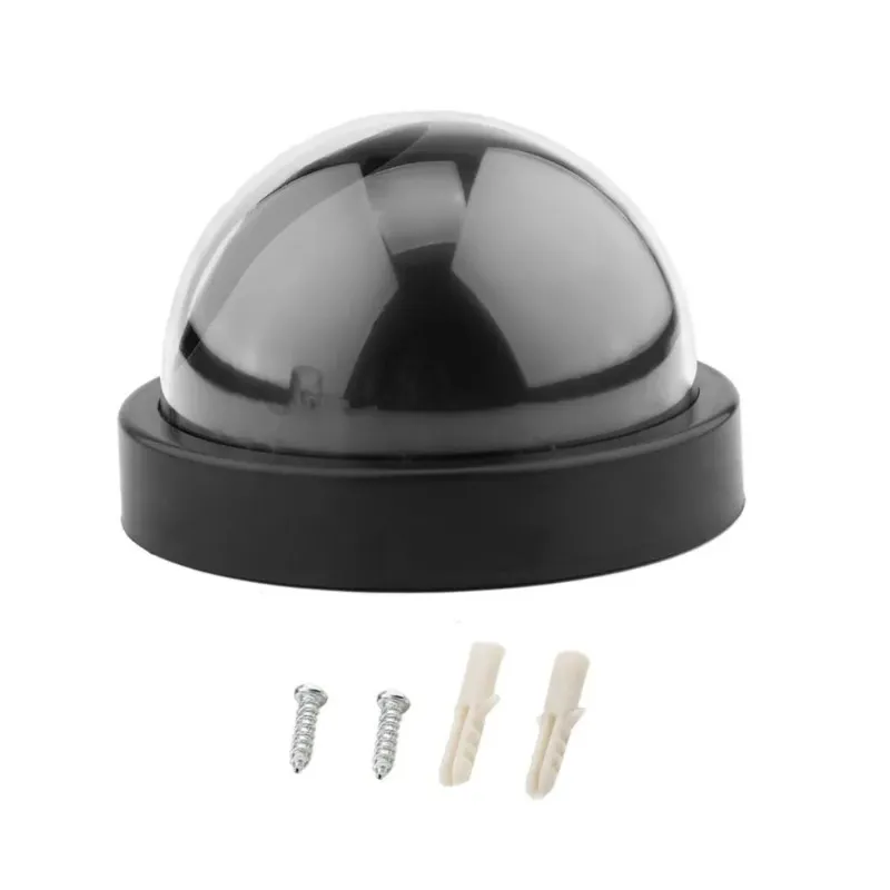 Plastica nera Smart Smart interno/esterno Dummy Home Dome FACE CCTV Sicurezza Verifica con lampeggiante LED LED LED CA-05