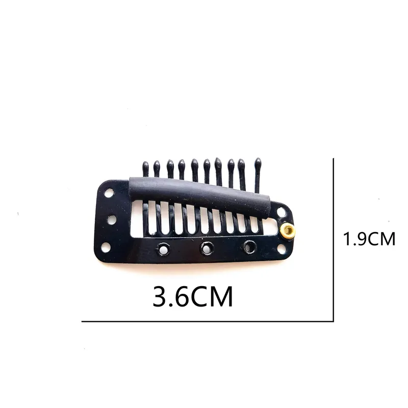 accessoires de perruque Clips de 3,8 cm pour les cheveux 10 dents SCH à clip de cheveux / Clip de pack Extensions de cheveux Clip dans les accessoires Clips de perruque