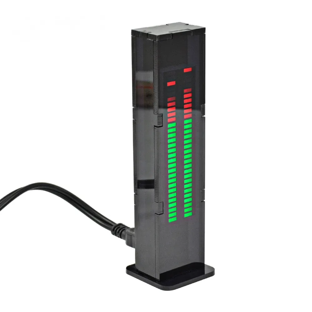 Amplificatore Aiyima AS30 LED LED Music Audio Spectrum Indicatore Amplificatore Scheda SCM Level Level Indicatore Vu Meter Release Regolabile con custodia