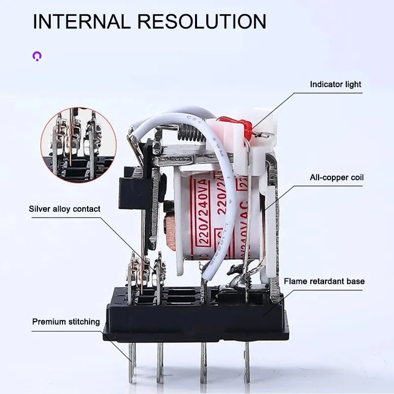 Amazon.com: MY2P HH52P MY2NJ Relay Coil General DPDT Micro