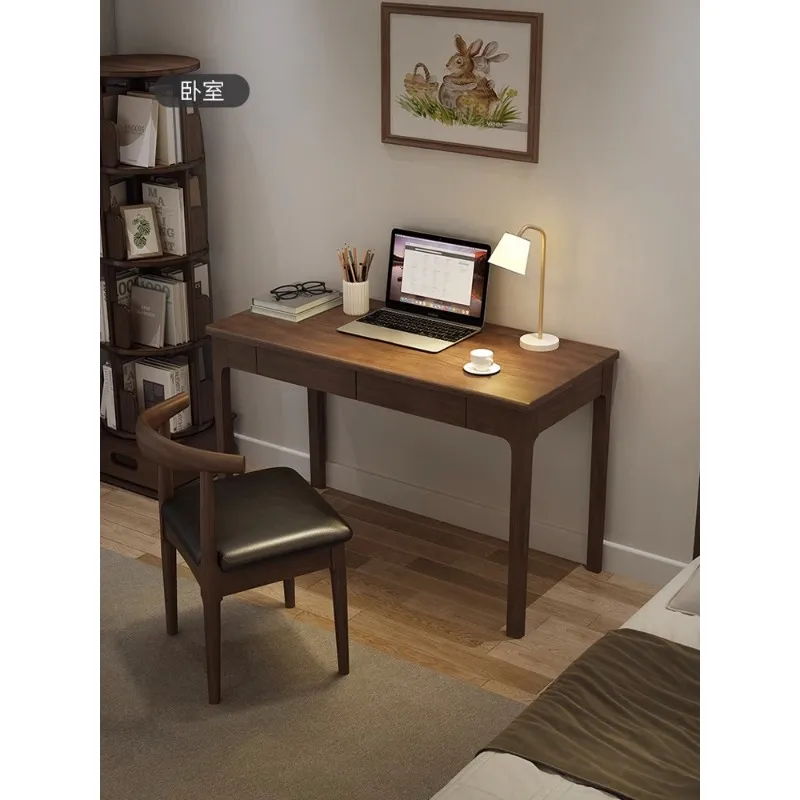 Modern Solid Wood Computer Desk Chinese Style Study Table for Home Office