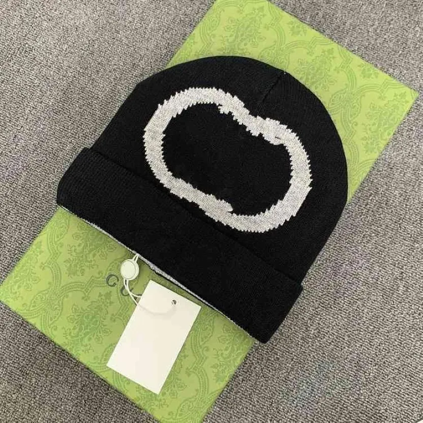 Double G Letter Wool Hat Children's Autumn and Winter Cold Hat Leisure Foreign Style Men's Warm Knitted Hat Tide2955