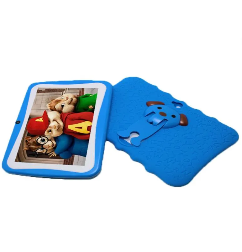 Q88G A33 512MB8GB 7 inch Kids Tablet PC Quad Core Android 44 Dual Camera 1024600 for kid gift with usb light big speaker2415769